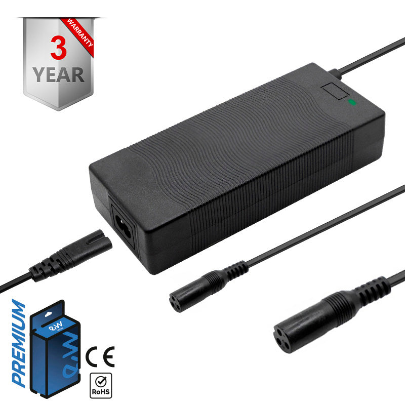 Cargador premium 60v (salida 66,4v) 2A conector LP16 para Dualtron