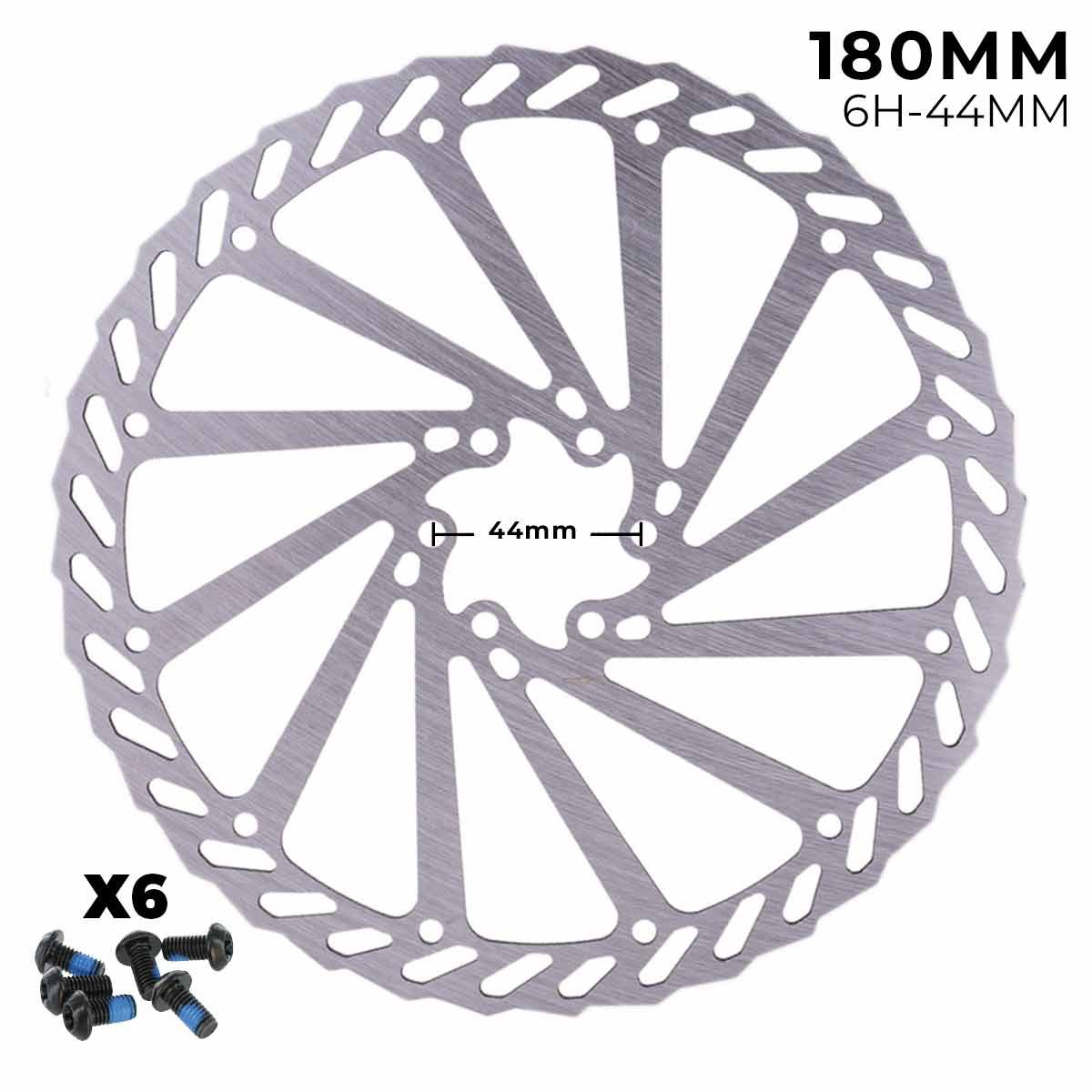 Disco de freno 180mm – Dentado (6H -44MM)